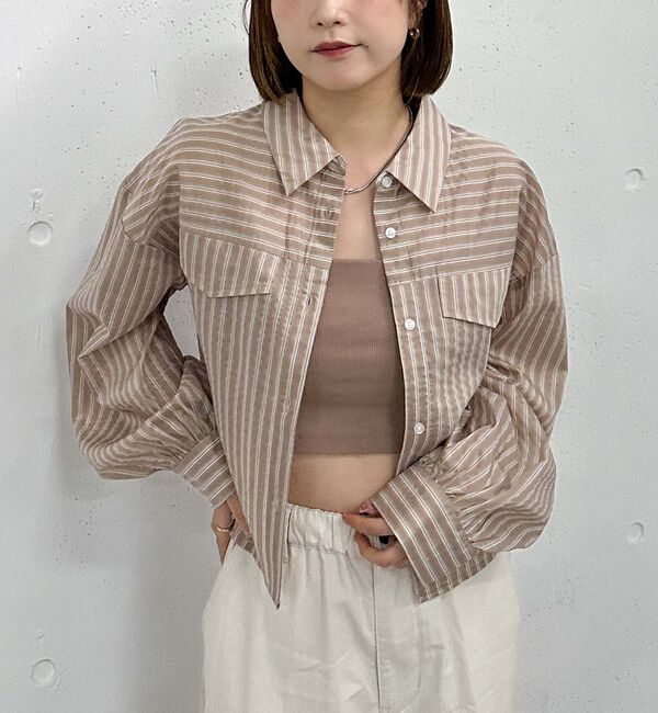 archives「&rsquo;シアーストライプアソートショートシャツ&rsquo;」|シャツ・ブラウス|