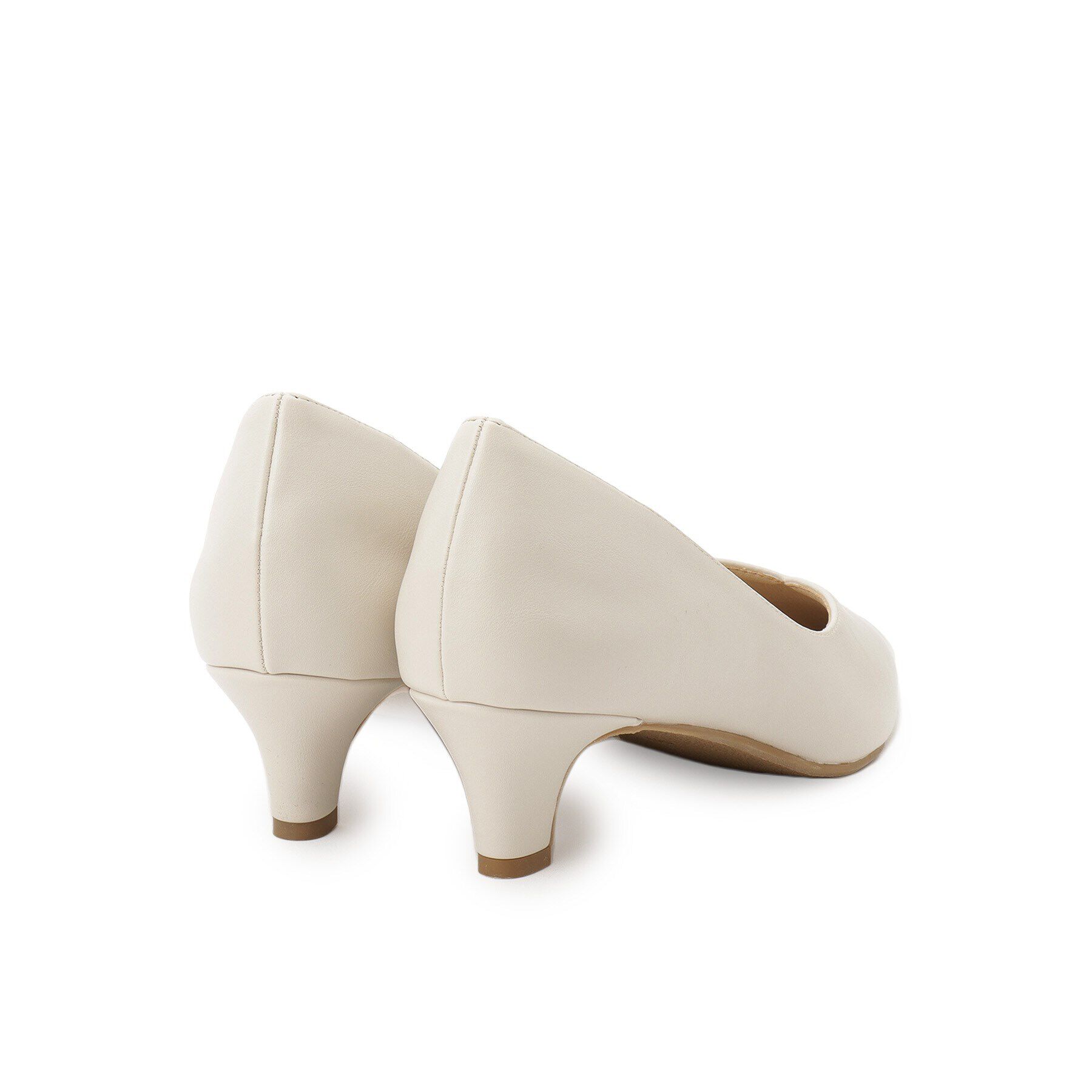 SHOO･LA･RUE「【通勤/セレモニー】Vカットデザインで足が美しく見える ベーシック5cmパンプス」|パンプス|