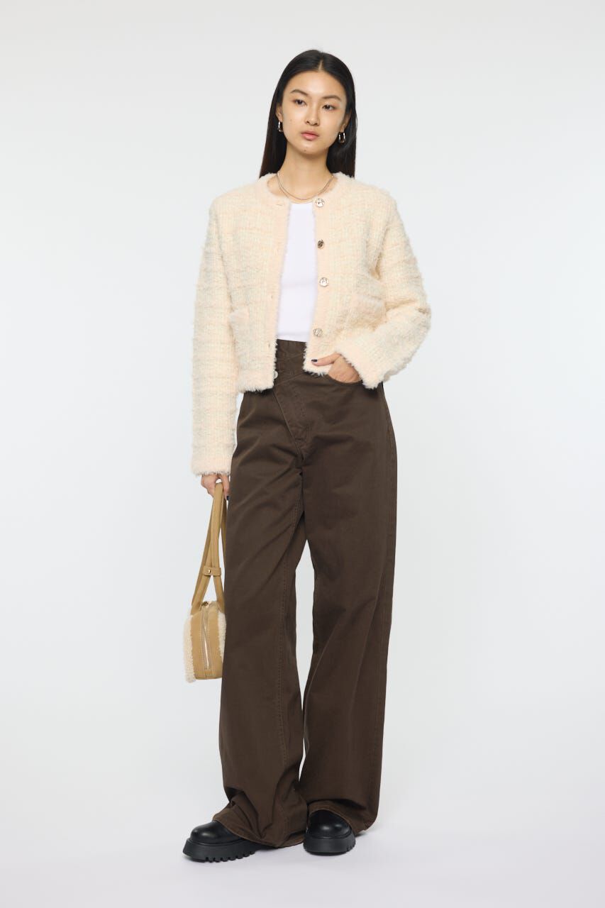 MOUSSY「COMPACT KNIT TWEED ジャケット」|その他|