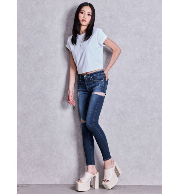 GYDA「Calvin Klein MONOLOGO BABY RIB TEE」|Tシャツ・カットソー|