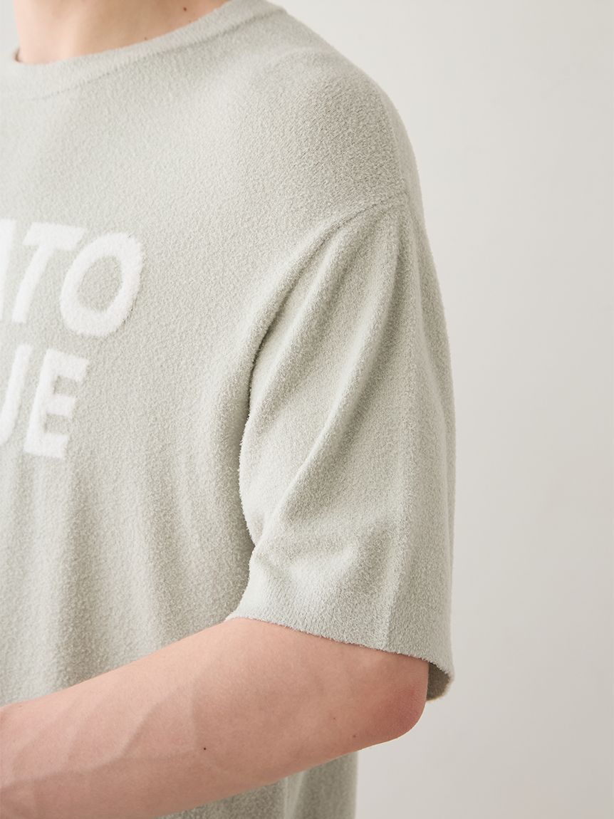 GELATO PIQUE HOMME「【HOMME】【接触冷感】【UVカット】スムーズィーliteクールロゴジャガードプルオーバー&ハーフパンツセット」|ルームウェア|
