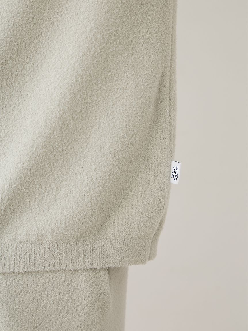 GELATO PIQUE HOMME「【HOMME】【接触冷感】【UVカット】スムーズィーliteクールロゴジャガードプルオーバー&ハーフパンツセット」|ルームウェア|