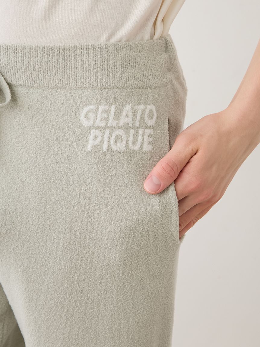 GELATO PIQUE HOMME「【HOMME】【接触冷感】【UVカット】スムーズィーliteクールロゴジャガードプルオーバー&ハーフパンツセット」|ルームウェア|