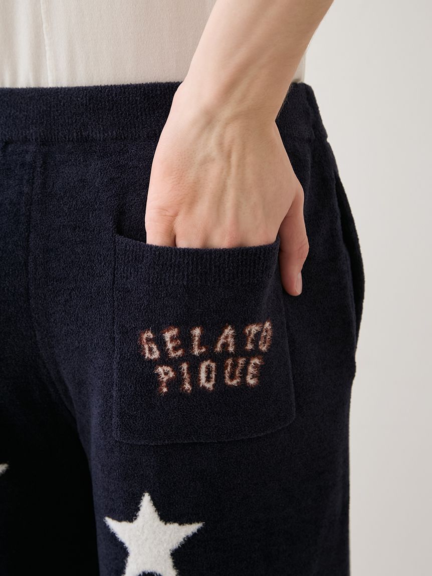 gelato pique「【UNISEX】エアリーモコカレッジスタージャガードハーフパンツ」|ルームウェア|