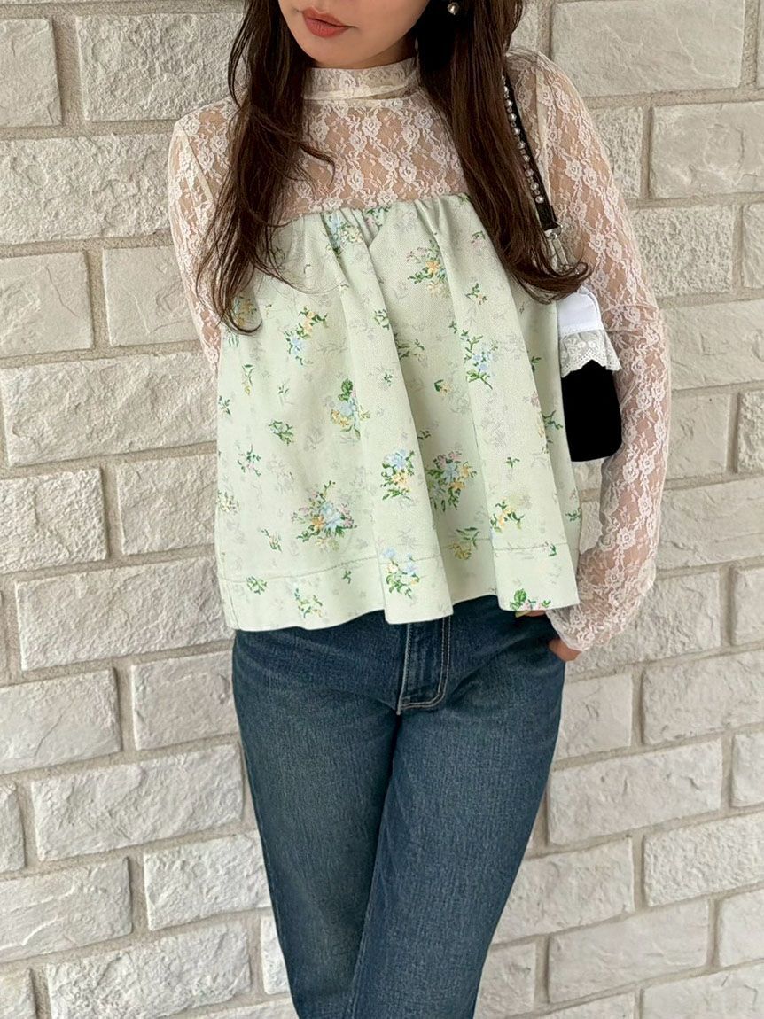 LILY BROWN「シアーベーシックカットトップス」|Tシャツ・カットソー|