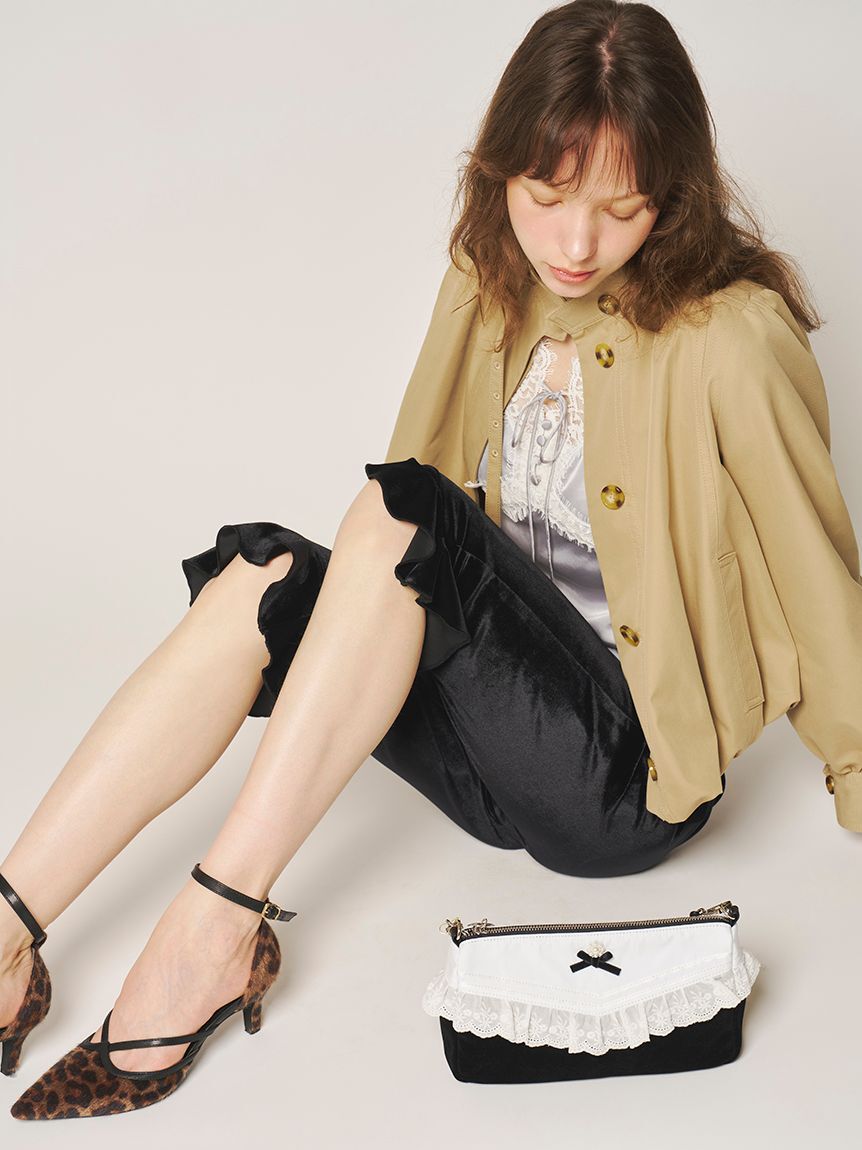 LILY BROWN「[L.B CANDY STOCK] レースショルダーバッグ」|ショルダー・メッセンジャー|