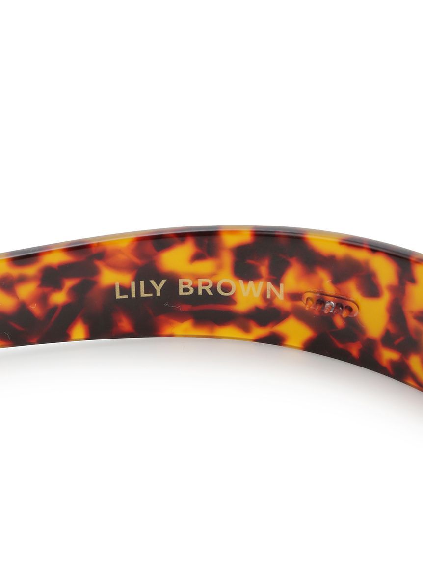LILY BROWN「LBロゴビジューカチューシャ」|ヘアバンド|
