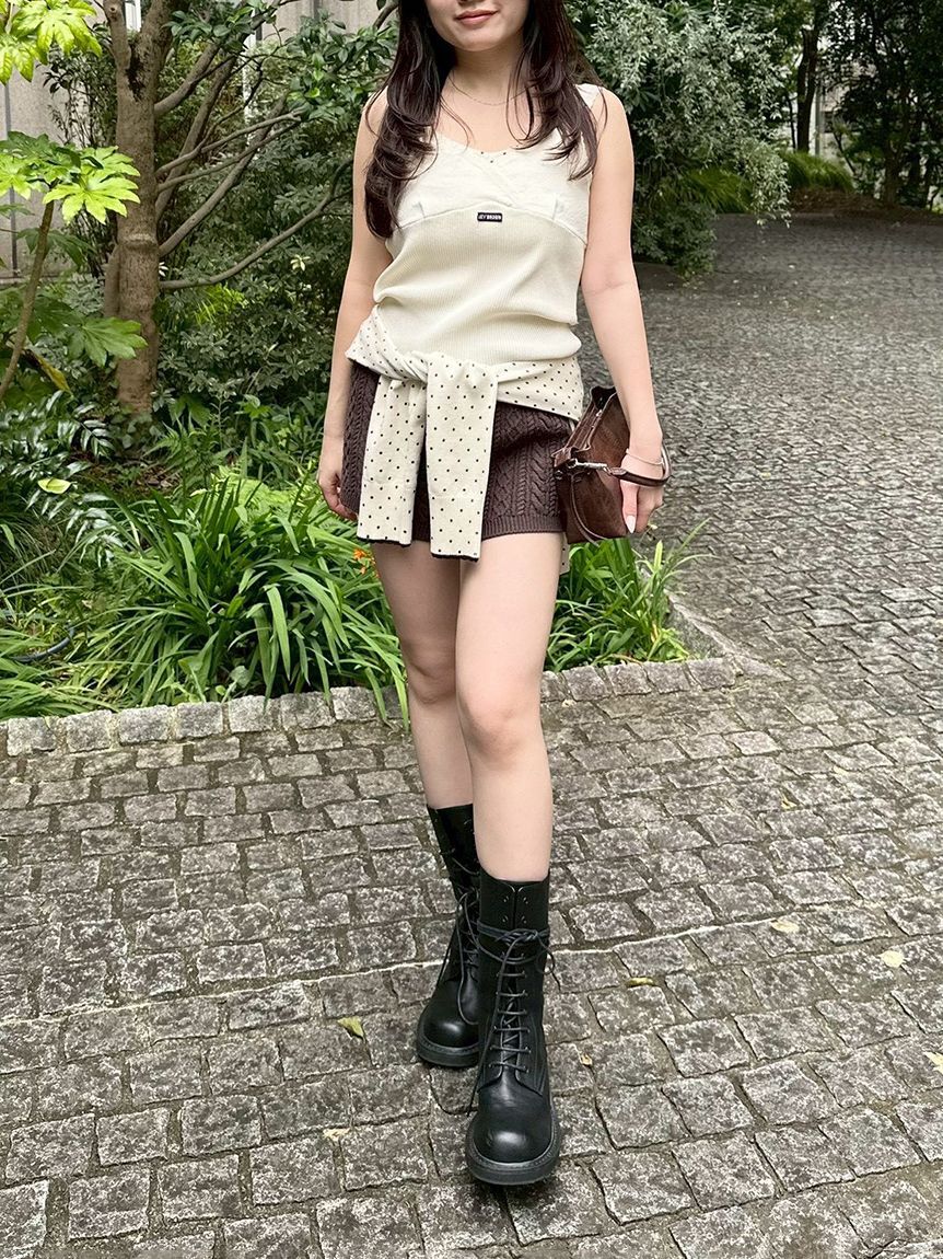 LILY BROWN「【限定カラー】レイヤードニットトップス」|ニット・セーター|