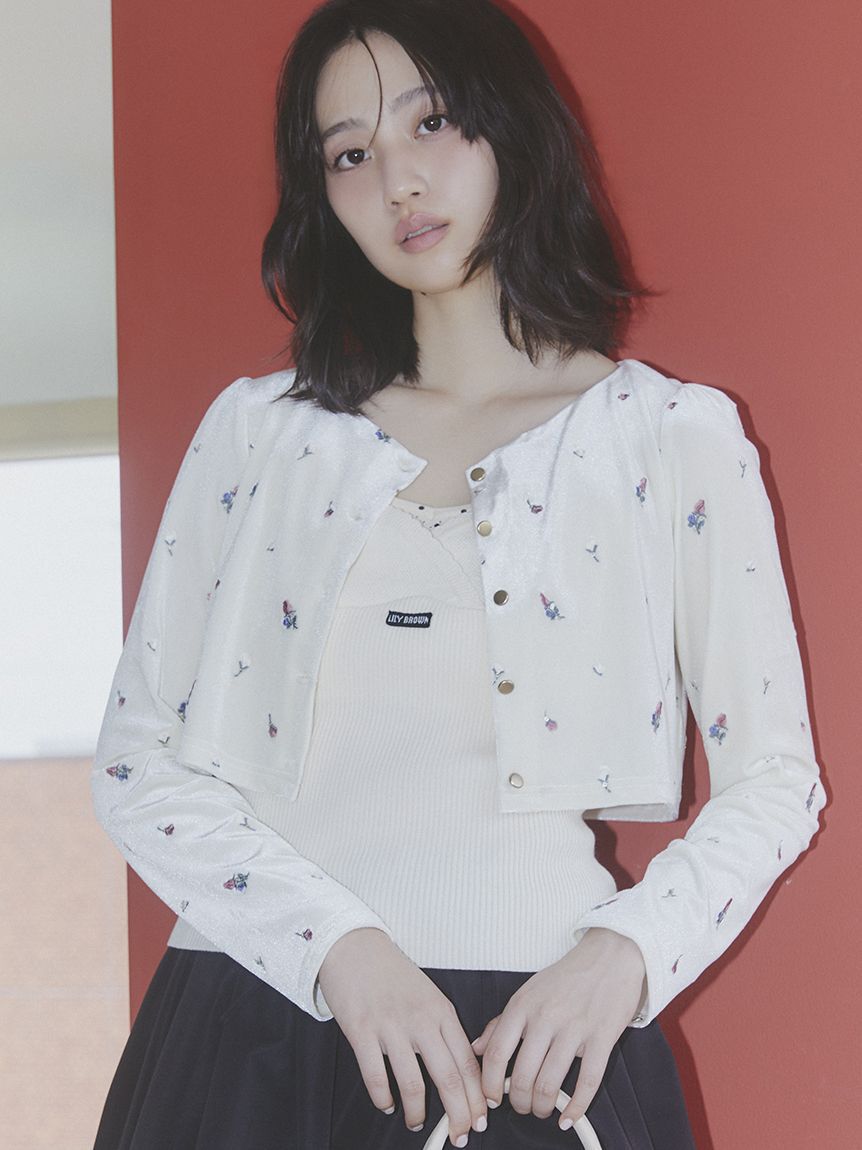 LILY BROWN「【限定カラー】レイヤードニットトップス」|ニット・セーター|
