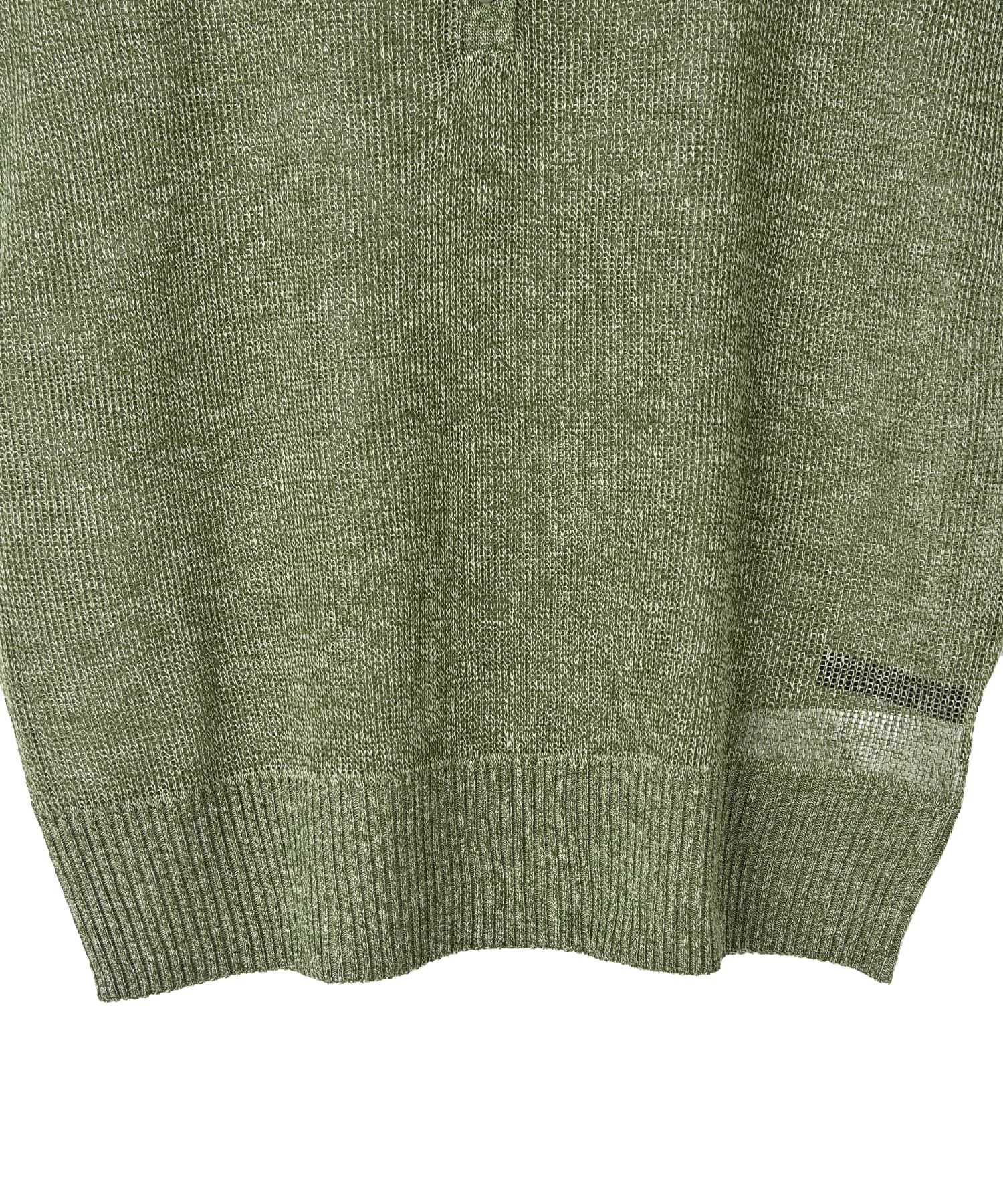 STYLE DELI「【BLK001】ミックスニットポロシャツ」|ポロシャツ|