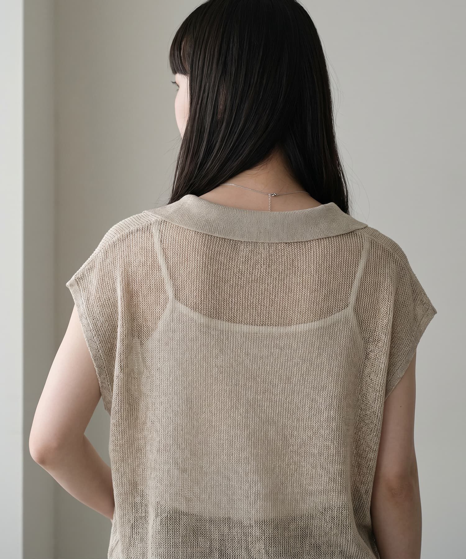 STYLE DELI「【BLK001】ミックスニットポロシャツ」|ポロシャツ|