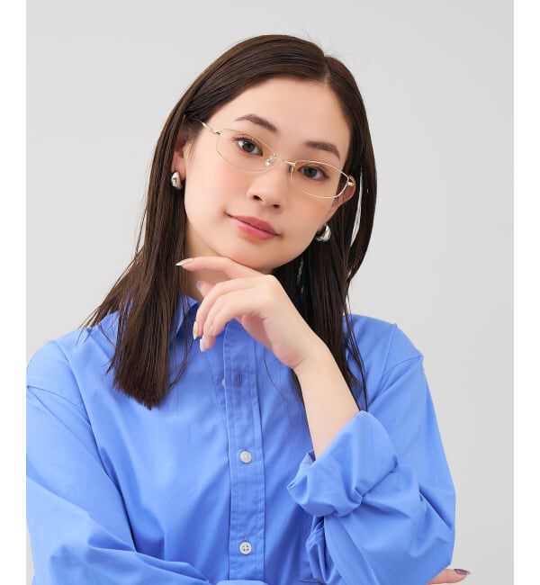 「バレル型 メガネ | メタル 高級感  度あり 度なし メンズFASHION レンズ交換券付」|メガネ|ゴールド