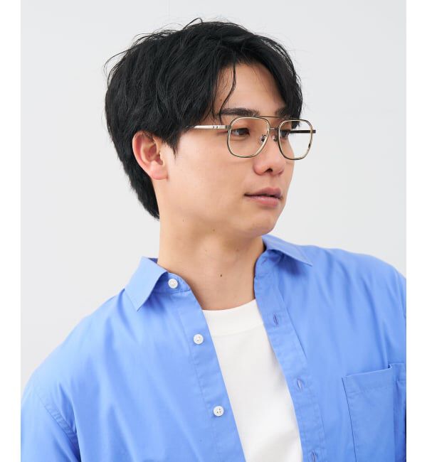  「ウェリントン型 メガネ | メタル 高級感  度あり 度なし メンズFASHION レンズ交換券付」|メガネ|