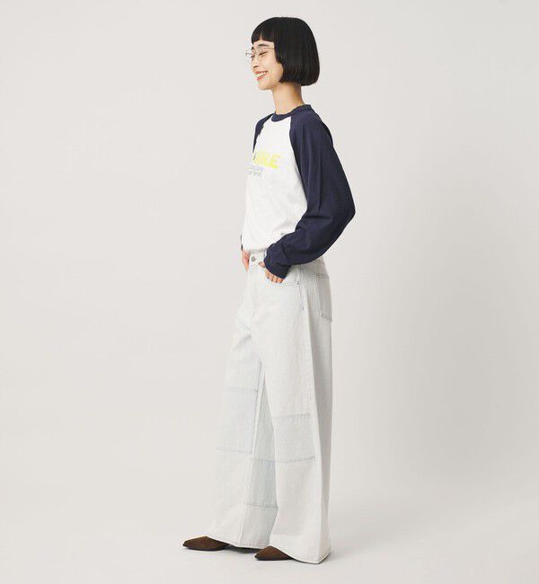 BEAUTY&YOUTH UNITED ARROWS「パッチワーク ワイド フレア デニムパンツ」|デニム|