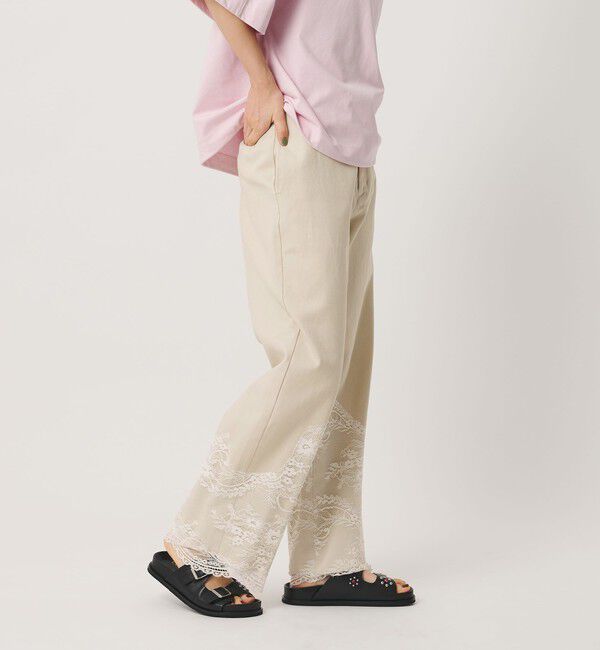 BEAUTY&YOUTH UNITED ARROWS「【別注】＜calm Line＞レース ワイドパンツ」|その他|NATURAL