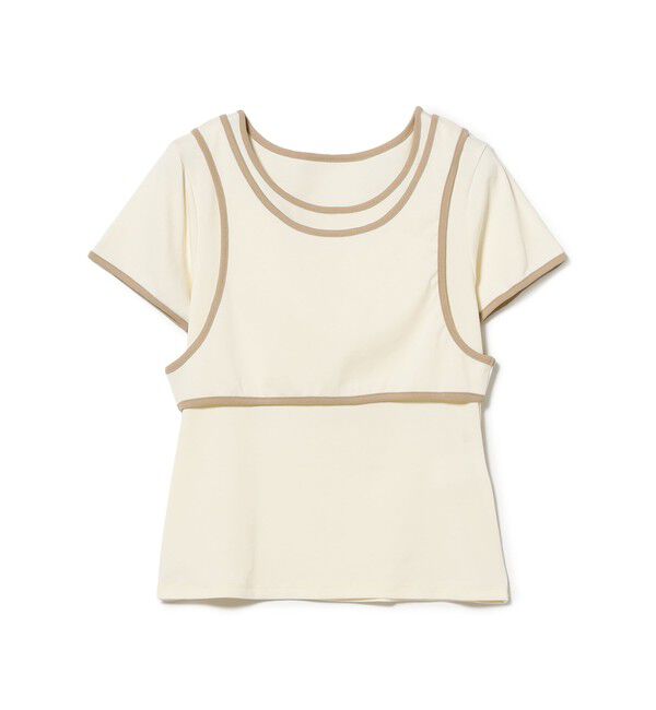 Ray BEAMS 「パイピング タンクトップ レイヤー Tシャツ」|Tシャツ・カットソー|
