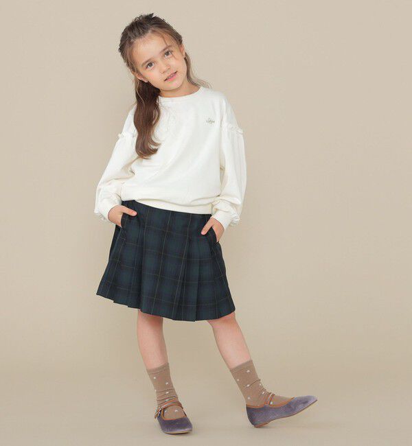 SHIPS KIDS「SHIPS KIDS:100～130cm /セレモニー チェック プリーツ スカート」|スカート|