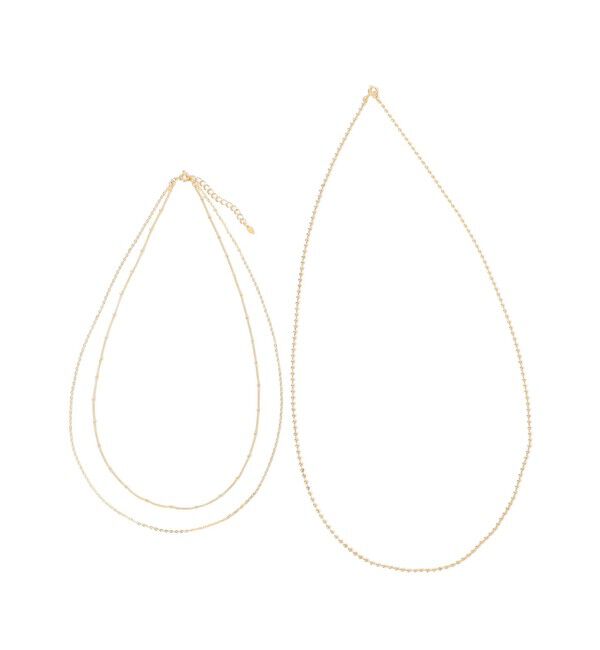 SHIPS for women「マルチ Way 3連 チェーン ネックレス」|ネックレス|