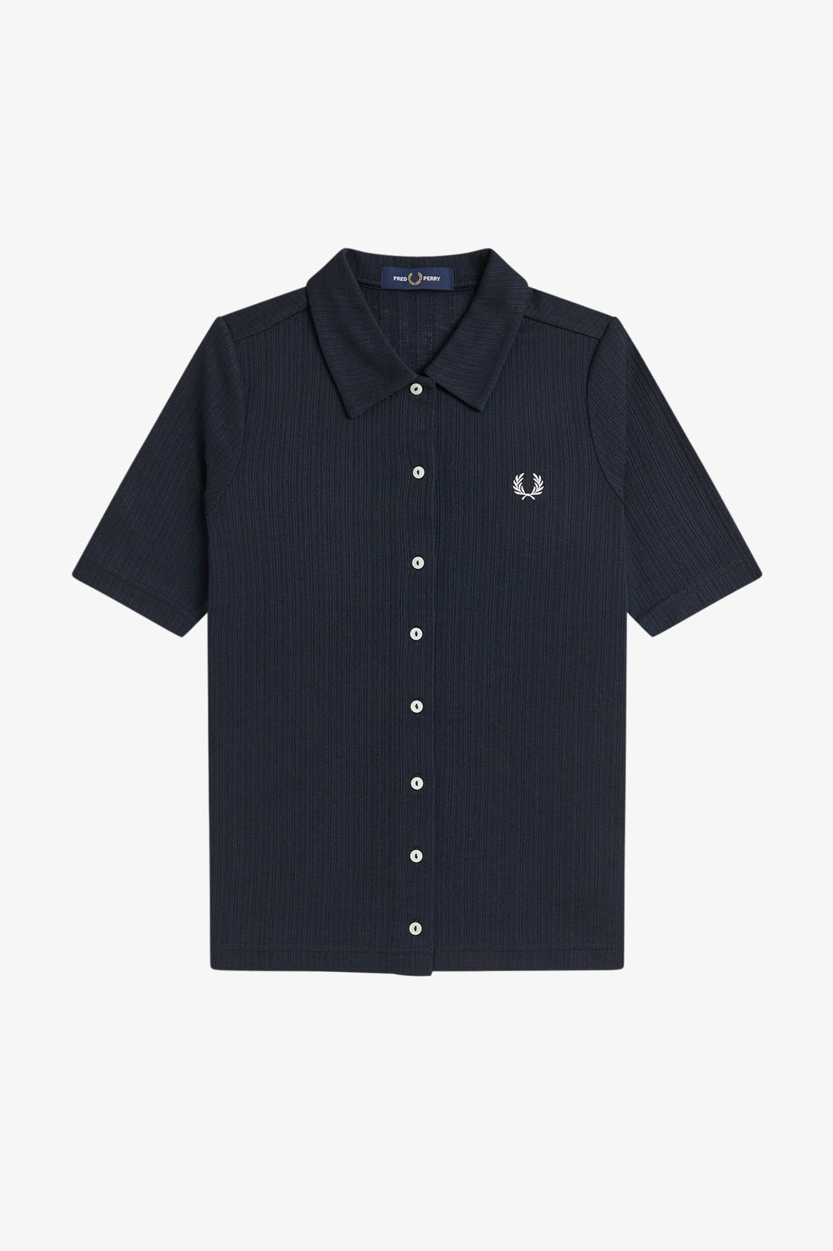 FRED PERRY 「Button Through Sheer Rib Polo Shirt／ボタンスルーシアーリブポロシャツ」|ポロシャツ|