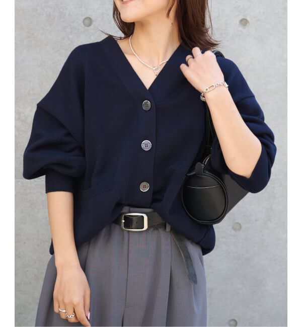 OUTDOOR PRODUCTS Usual Things「リネンコットンVネックコクーンカーディガン」|カーディガン|