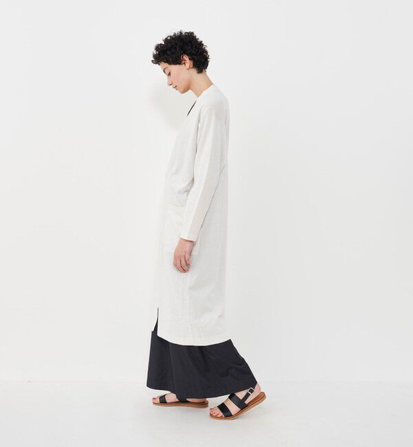 GALERIE VIE「プレーンコットン Vネックロングカーディガン」|カーディガン|