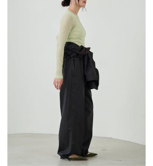 IENA LA BOUCLE「《追加》IENA LA BOUCLE 水撚りガスフライスクルーロングTシャツ」|Tシャツ・カットソー|