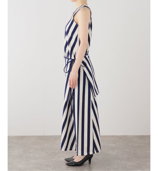 IENA LA BOUCLE「CURRENTAGE カレンテージ stripe ワンピース A2561UA 414」|ワンピース|