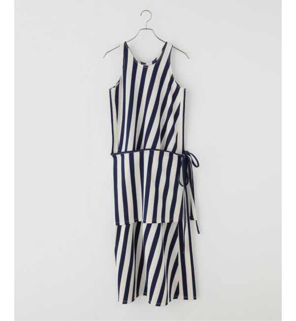 IENA LA BOUCLE「CURRENTAGE カレンテージ stripe ワンピース A2561UA 414」|ワンピース|