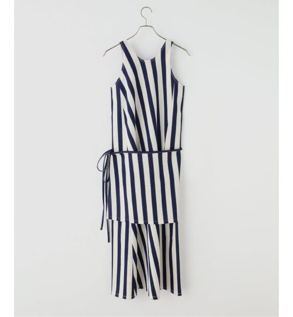 IENA LA BOUCLE「CURRENTAGE カレンテージ stripe ワンピース A2561UA 414」|ワンピース|