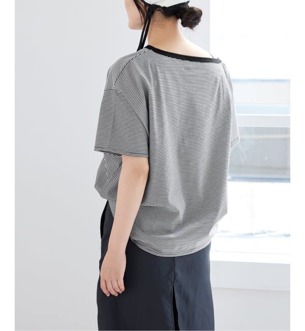 IENA「FOLKIN' VIOLETTE ROOM ASYMMETRY TEE Tシャツ FVR24407」|Tシャツ・カットソー|