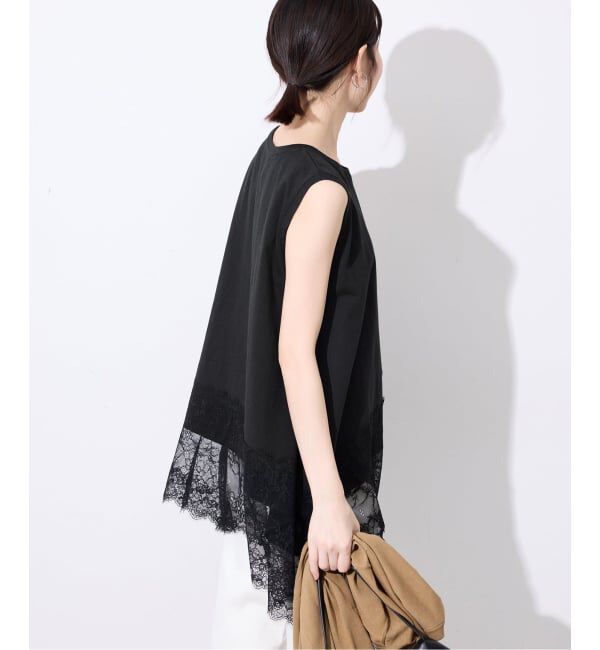 SLOBE IENA「《追加2》レースコンビノースリカットソー」|Tシャツ・カットソー|