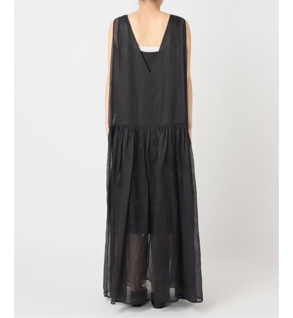 IENA LA BOUCLE「IENA LA BOUCLE チェックコットンオーガンジードレス」|ワンピース|