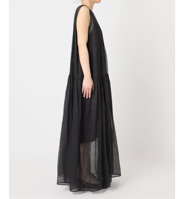 IENA LA BOUCLE「IENA LA BOUCLE チェックコットンオーガンジードレス」|ワンピース|