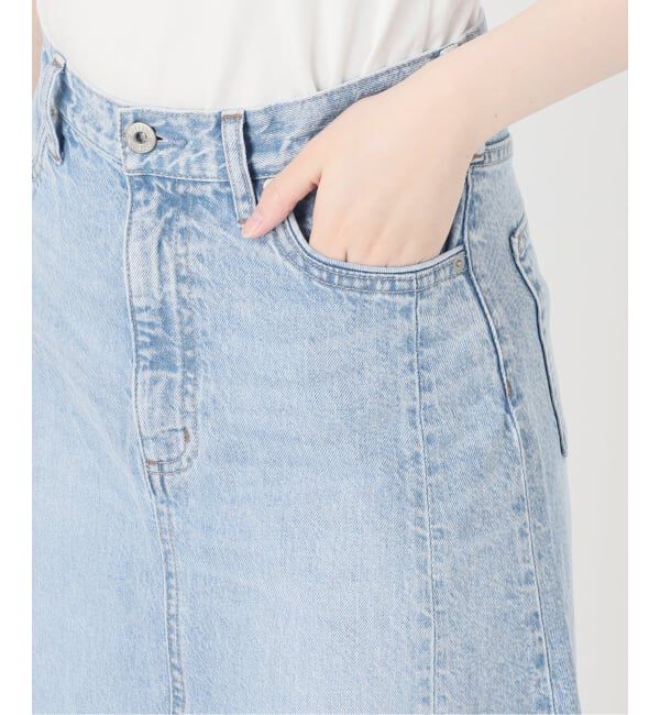SLOBE IENA「《シリーズあり/予約》LE DENIM RADIAL FLAREデニムスカート」|スカート|
