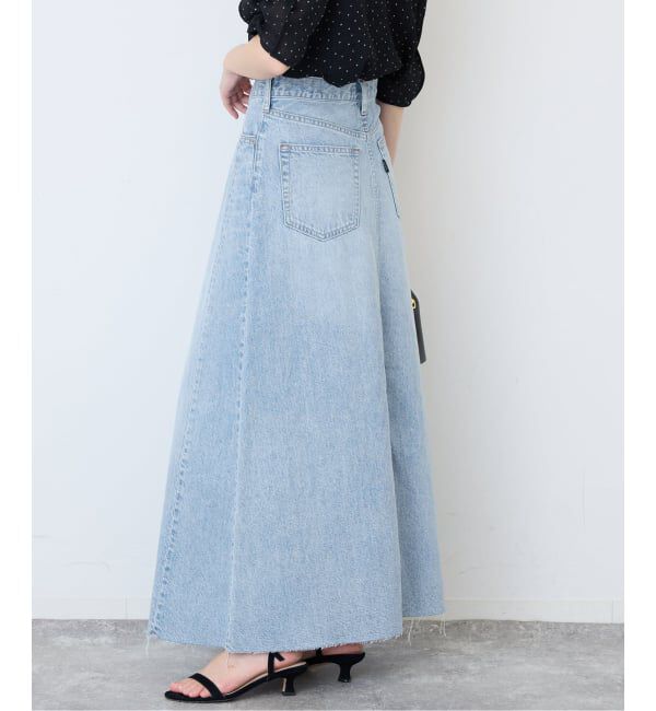 SLOBE IENA「《シリーズあり/予約》LE DENIM RADIAL FLAREデニムスカート」|スカート|