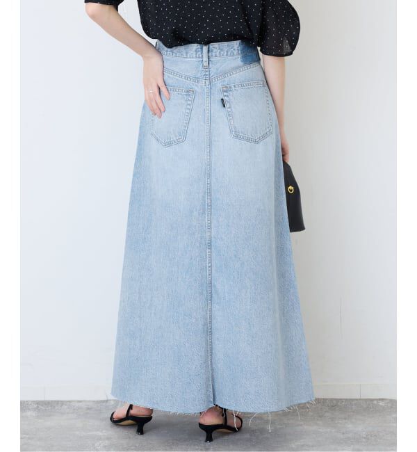 SLOBE IENA「《シリーズあり/予約》LE DENIM RADIAL FLAREデニムスカート」|スカート|