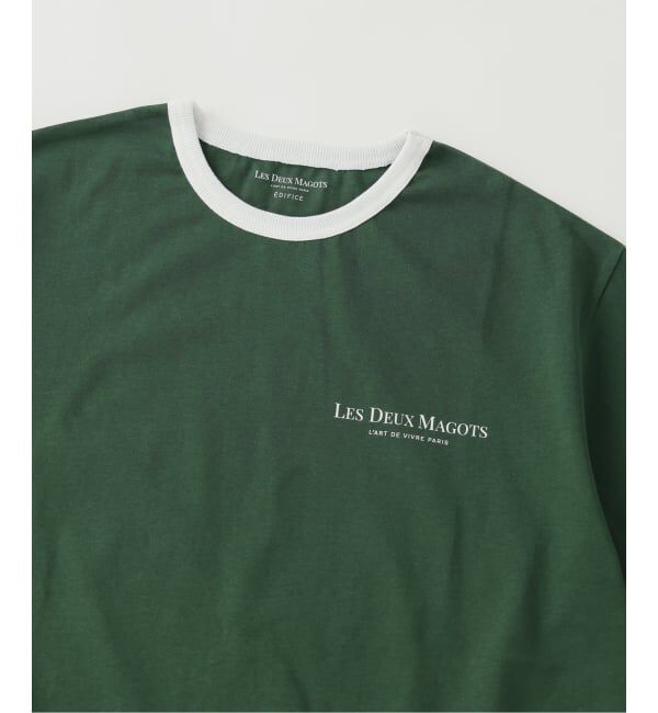 EDIFICE「LES DEUX MAGOTS (ドゥマゴ) リンガーTシャツ」|Tシャツ・カットソー|