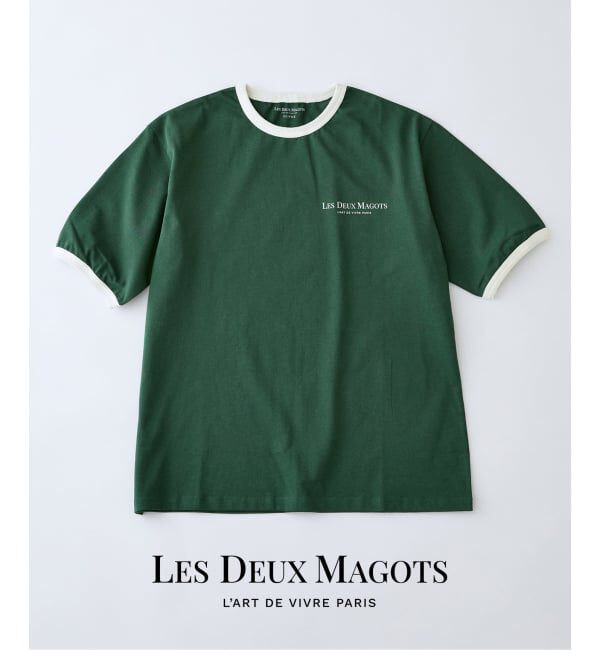 EDIFICE「LES DEUX MAGOTS (ドゥマゴ) リンガーTシャツ」|Tシャツ・カットソー|