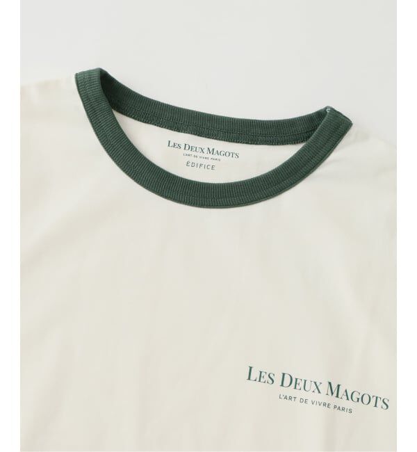 EDIFICE「LES DEUX MAGOTS (ドゥマゴ) リンガーTシャツ」|Tシャツ・カットソー|