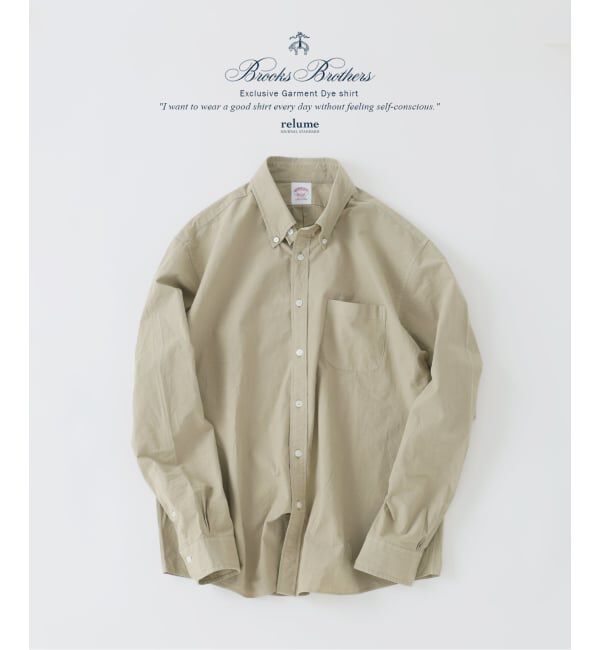 JOURNAL STANDARD relume「Brooks Brothers / ブルックスブラザーズ 別注 ガーメントダイ BDシャツ」|シャツ・ブラウス|ベージュ