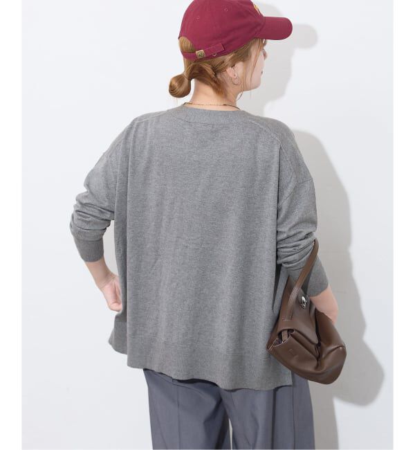 JOURNAL STANDARD「《予約》ウォッシャブルコットンシルクミックスVネックカーディガン」|カーディガン|