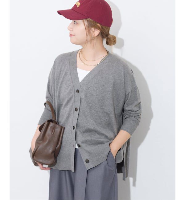 JOURNAL STANDARD「《予約》ウォッシャブルコットンシルクミックスVネックカーディガン」|カーディガン|