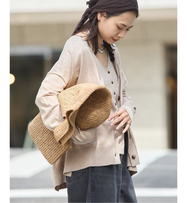 JOURNAL STANDARD「《予約》ウォッシャブルコットンシルクミックスVネックカーディガン」|カーディガン|