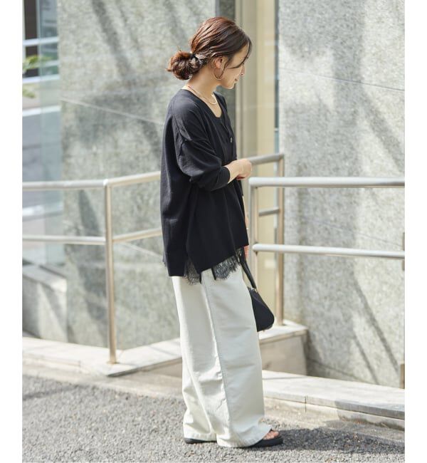 JOURNAL STANDARD「《予約》ウォッシャブルコットンシルクミックスVネックカーディガン」|カーディガン|