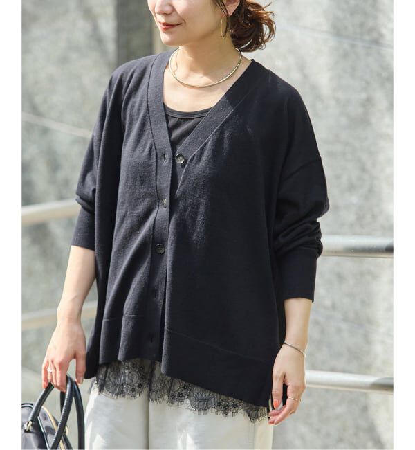 JOURNAL STANDARD「《予約》ウォッシャブルコットンシルクミックスVネックカーディガン」|カーディガン|