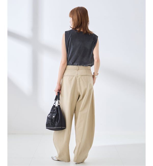 journal standard L'essage「《追加/接触冷感》クールタッチベロアタックノースリーブ」|Tシャツ・カットソー|