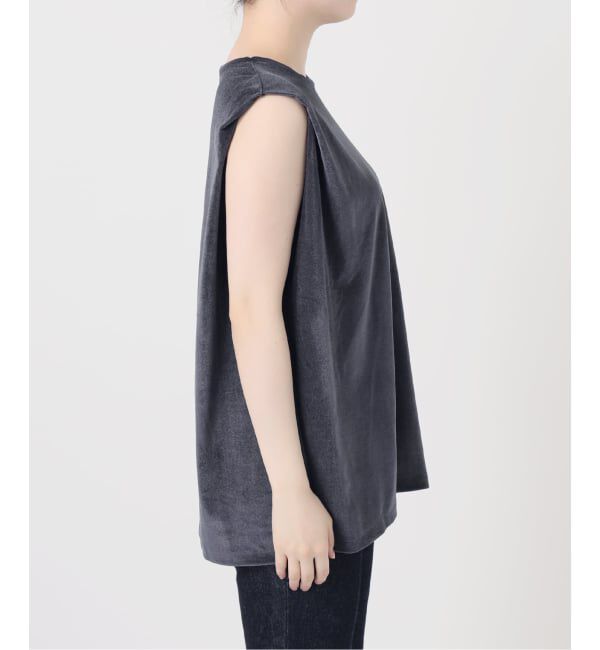 journal standard L'essage「《追加/接触冷感》クールタッチベロアタックノースリーブ」|Tシャツ・カットソー|