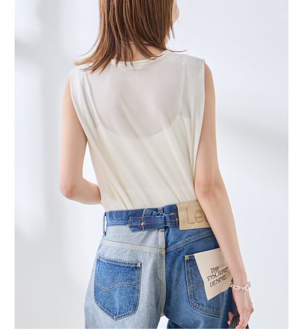 journal standard L'essage「《追加/接触冷感》クールタッチベロアタックノースリーブ」|Tシャツ・カットソー|