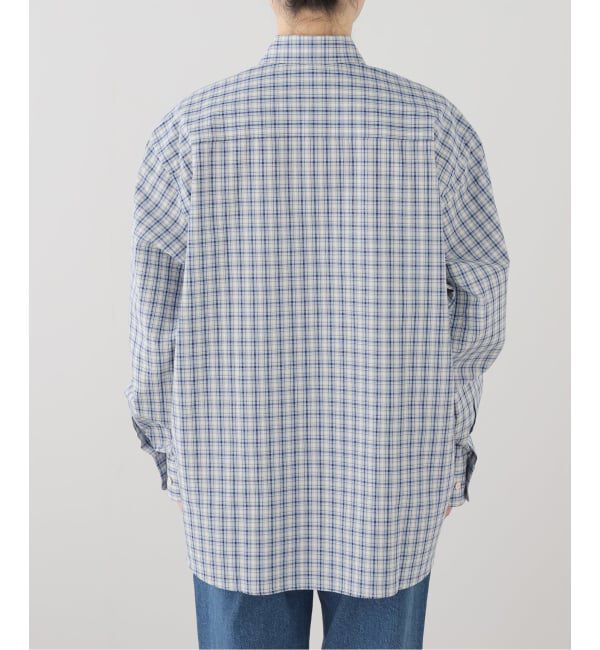 FRAMeWORK「BASERANGE/ベースレンジ　CLAUDE SHIRT(ブルー)」|シャツ・ブラウス|