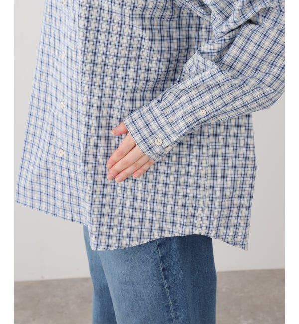FRAMeWORK「BASERANGE/ベースレンジ　CLAUDE SHIRT(ブルー)」|シャツ・ブラウス|